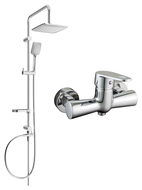 Mexen Sven ensemble de douche en saillie avec pommeau de douche et robinet de douche Kama, chrome - 72540262-00