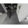 Mexen Kioto paroi de douche autoportante 140 x 200 cm, miroir 8 mm, or brossé - 800-140-002-55-50