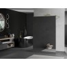 Mexen Kioto paroi de douche autoportante 140 x 200 cm, miroir 8 mm, or brossé - 800-140-002-55-50