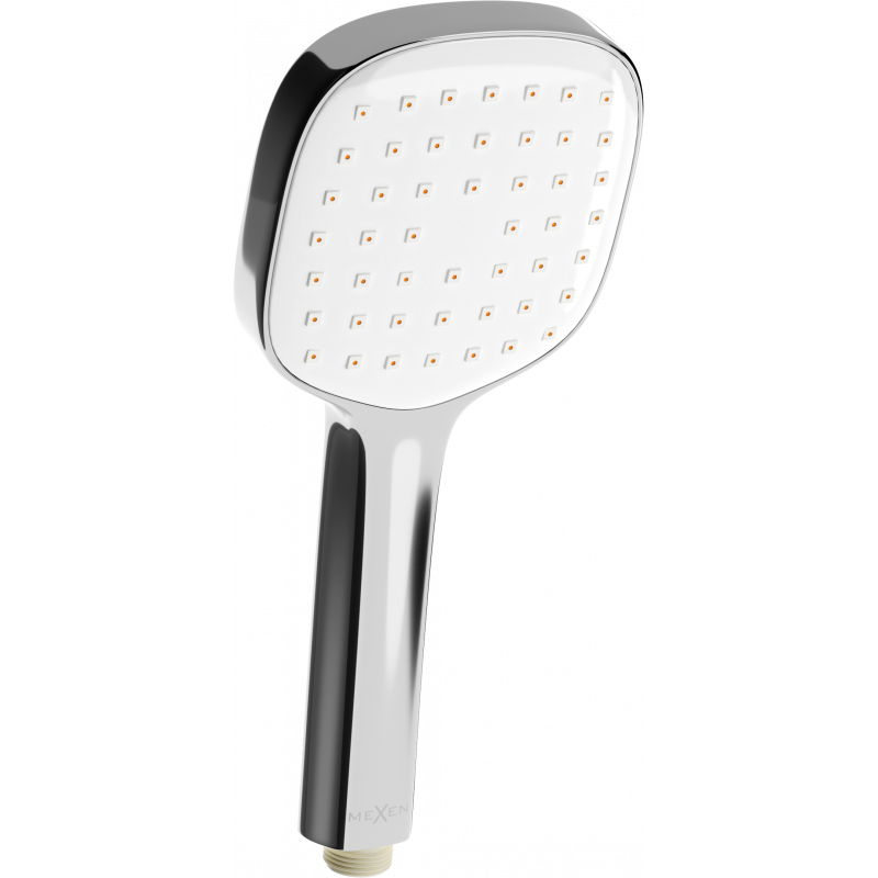 Mexen R-33 pommeau de douche 1-fonction, chromé/blanc - 79533-02