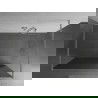 Mexen Kioto paroi de douche autonome 110 x 200 cm, miroir 8 mm, nickel brossé - 800-110-002-97-50