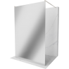 Mexen Kioto paroi de douche autonome 130 x 200 cm, miroir 8 mm, nickel brossé - 800-130-002-97-50