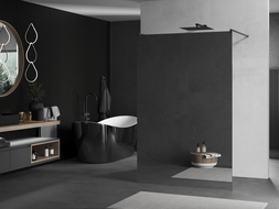 Mexen Kioto paroi de douche libre debout 110 x 200 cm, miroir 8 mm, gris gun brossé - 800-110-002-66-50