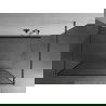 Mexen Kioto paroi de douche autonome 150 x 200 cm, motif noir 8 mm, gun gray brossé - 800-150-002-66-70