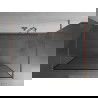 Mexen Kioto parois de douche autoportantes 160 x 200 cm, motif noir 8 mm, laiton brossé - 800-160-002-65-70