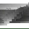 Mexen Kioto paroi de douche autoportante 140 x 200 cm, motif noir 8 mm, nickel brossé - 800-140-002-97-70