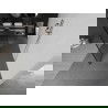 Mexen Kioto paroi de douche autoportante 140 x 200 cm, motif noir 8 mm, nickel brossé - 800-140-002-97-70