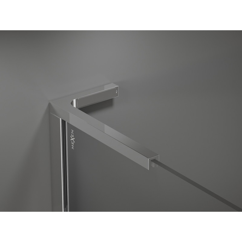 Mexen Kioto L paroi de douche Walk-in 105 x 200 cm, transparent, chrome - 800-105-103-01-00