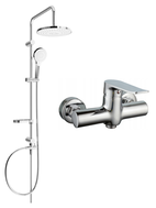 Mexen Pecos Erik ensemble de douche en saillie avec pomme de douche et mitigeur, chromé - 72740205-00