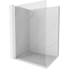 Mexen Kioto L paroi de douche Walk-in 60 x 200 cm, transparent, blanc - 800-060-103-20-00