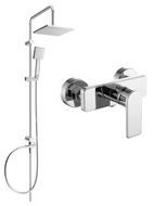Mexen Tord ensemble de douche en surface avec pomme de douche et mitigeur Cetus, chrome - 744340200-00