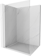 Mexen Kioto L paroi de douche Walk-in 120 x 200 cm, transparente, blanche - 800-120-103-20-00