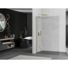 Mexen Kioto L paroi de douche Walk-in 70 x 200 cm, transparent, or brossé - 800-070-103-55-00