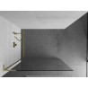 Mexen Kioto L paroi de douche Walk-in 70 x 200 cm, transparent, or brossé - 800-070-103-55-00