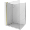 Mexen Kioto L paroi de douche Walk-in 70 x 200 cm, transparent, doré brossé - 800-070-103-55-00