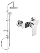 Mexen Alfa Carl ensemble de douche en saillie avec pommeau de douche et mitigeur, chromé - 745740240-00