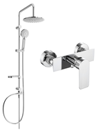 Mexen Carl ensemble de douche en saillie avec pomme de douche et robinet de douche Alfa, chrome - 745740240-00