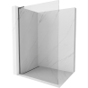 Mexen Kioto L paroi de douche Walk-in 120 x 200 cm, transparent, gris foncé brossé - 800-120-103-66-00