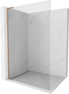 Mexen Kioto L paroi de douche Walk-in 100 x 200 cm, transparent, laiton brossé - 800-100-103-65-00