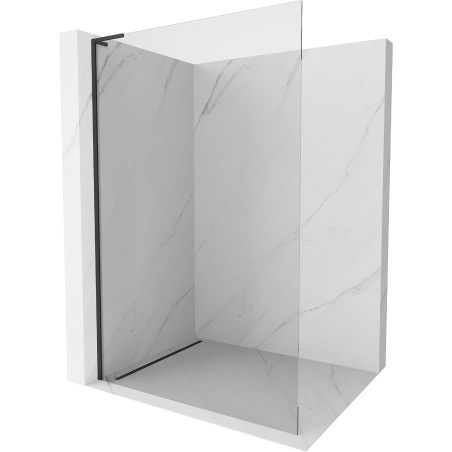 Mexen Kioto L paroi de douche Walk-in 80 x 200 cm, transparente, noire - 800-080-103-70-00