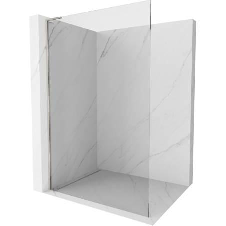 Mexen Kioto L paroi de douche Walk-in 55 x 200 cm, transparent, nickel brossé - 800-055-103-97-00