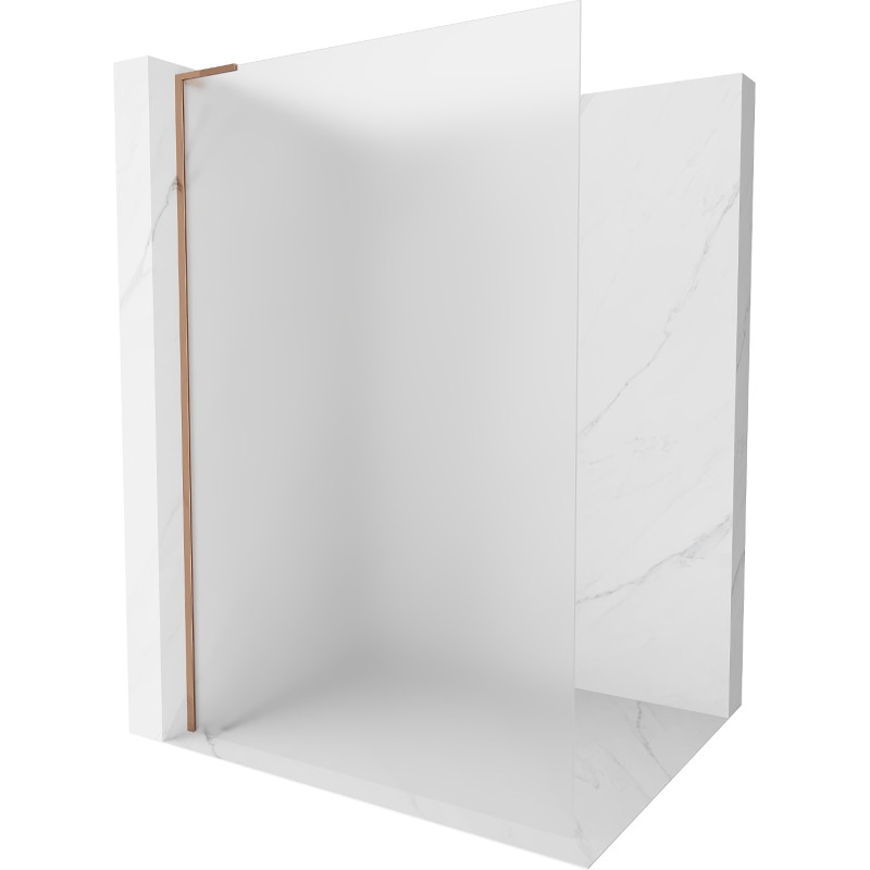Mexen Kioto L panneau de douche Walk-in 110 x 200 cm, givré, or rose - 800-110-103-60-30
