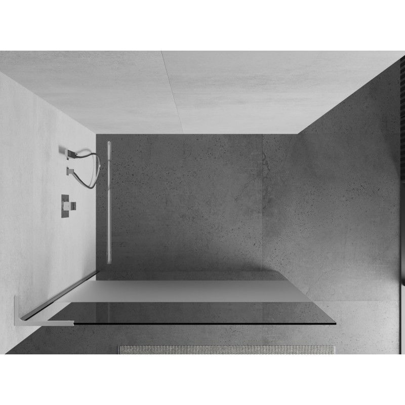 Mexen Kioto L Paroi de douche Walk-in 70 x 200 cm, transparent/givre, chrome - 800-070-103-01-35