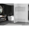 Mexen Kioto L paroi de douche Walk-in 80 x 200 cm, transparent/givre, chrome - 800-080-103-01-35