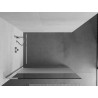 Mexen Kioto L paroi de douche Walk-in 80 x 200 cm, transparent/givre, chrome - 800-080-103-01-35