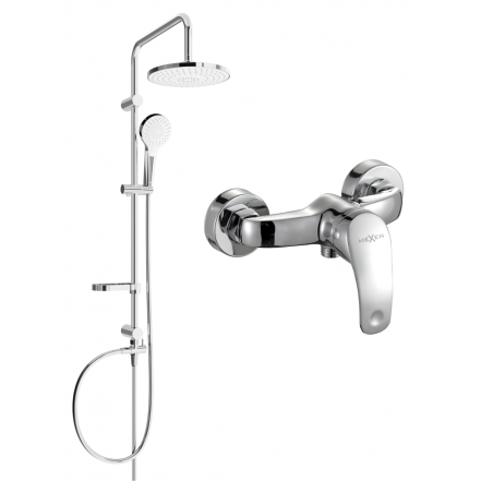 Mexen Fabia Erik ensemble de douche en saillie avec pommeau de douche et mitigeur, chrome - 746540205-00