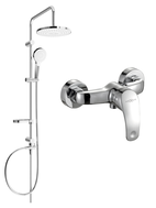 Mexen Fabia Erik ensemble de douche en saillie avec pommeau de douche et mitigeur, chrome - 746540205-00