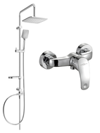 Mexen Fabia Sven ensemble de douche apparent avec pomme de douche et mitigeur de douche, chrome - 746540262-00