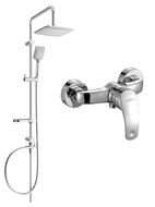 Mexen Sven ensemble de douche apparent avec pomme de douche et robinet de douche Fabia, chrome - 746540262-00
