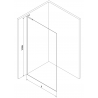 Mexen Kioto L paroi de douche Walk-in 80 x 200 cm, transparent/verre dépoli, cuivre brossé - 800-080-103-65-35