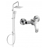 Mexen Tord ensemble de douche apparent avec pommeau de pluie et robinet de douche Fabia, chrome - 746540200-00