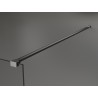 Mexen Kioto paroi de douche autoportante 140 x 200 cm, motif noir 8 mm, gray gun brossé - 800-140-002-66-78