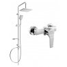 Mexen Sven ensemble de douche en saillie avec douche de tête et mitigeur Caro, chrome - 746640262-00