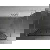 Mexen Kioto paroi de douche autonome 110 x 200 cm, motif noir 8 mm, nickel brossé - 800-110-002-97-78