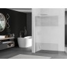 Mexen Kioto L paroi de douche Walk-in 70 x 200 cm, transparent/givré, nickel brossé - 800-070-103-97-35
