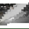 Mexen Kioto paroi de douche autoportante 140 x 200 cm, motif noir 8 mm, nickel brossé - 800-140-002-97-78