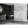 Mexen Kioto paroi de douche autoportante 100 x 200 cm, motif blanc 8 mm, or brossé - 800-100-002-55-85