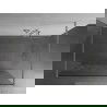 Mexen Kioto paroi de douche autonome 120 x 200 cm, motif blanc 8 mm, nickel brossé - 800-120-002-97-85