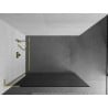 Mexen Kioto L paroi de douche Walk-in 110 x 200 cm, graphite, or - 800-110-103-50-40