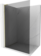 Mexen Kioto L paroi de douche Walk-in 100 x 200 cm, graphite, or brossé - 800-100-103-55-40
