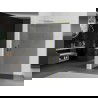 Mexen Kioto L paroi de douche Walk-in 110 x 200 cm, graphite, or brossé - 800-110-103-55-40