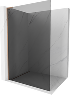 Mexen Kioto L paroi de douche Walk-in 70 x 200 cm, graphite, laiton brossé - 800-070-103-65-40