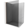 Mexen Kioto L paroi de douche Walk-in 100 x 200 cm, graphit, laiton brossé - 800-100-103-65-40