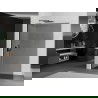 Mexen Kioto L paroi de douche Walk-in 80 x 200 cm, graphite, noir - 800-080-103-70-40