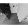 Mexen Kioto L paroi de douche Walk-in 80 x 200 cm, graphite, gris canon brossé - 800-080-103-66-40