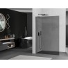 Mexen Kioto L paroi de douche Walk-in 80 x 200 cm, graphite, gris canon brossé - 800-080-103-66-40